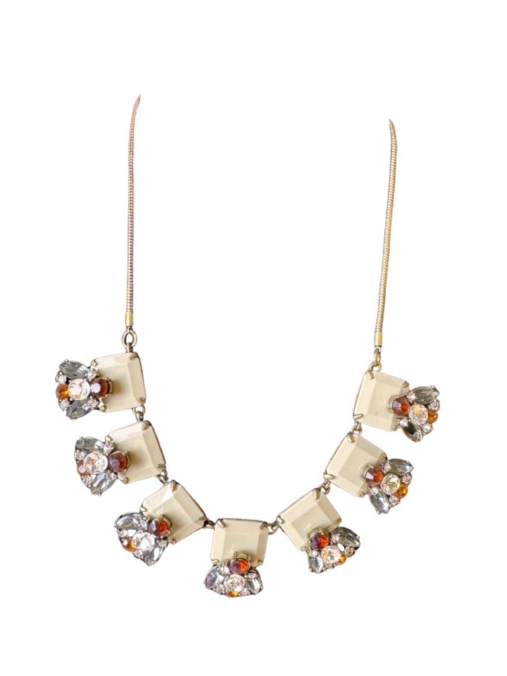Vintage Thermoset and Rhinestone Bee Necklace